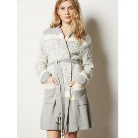 Anthropologie Sweaters - Anthropologie Intarsia Fireside Sweater Cardigan
